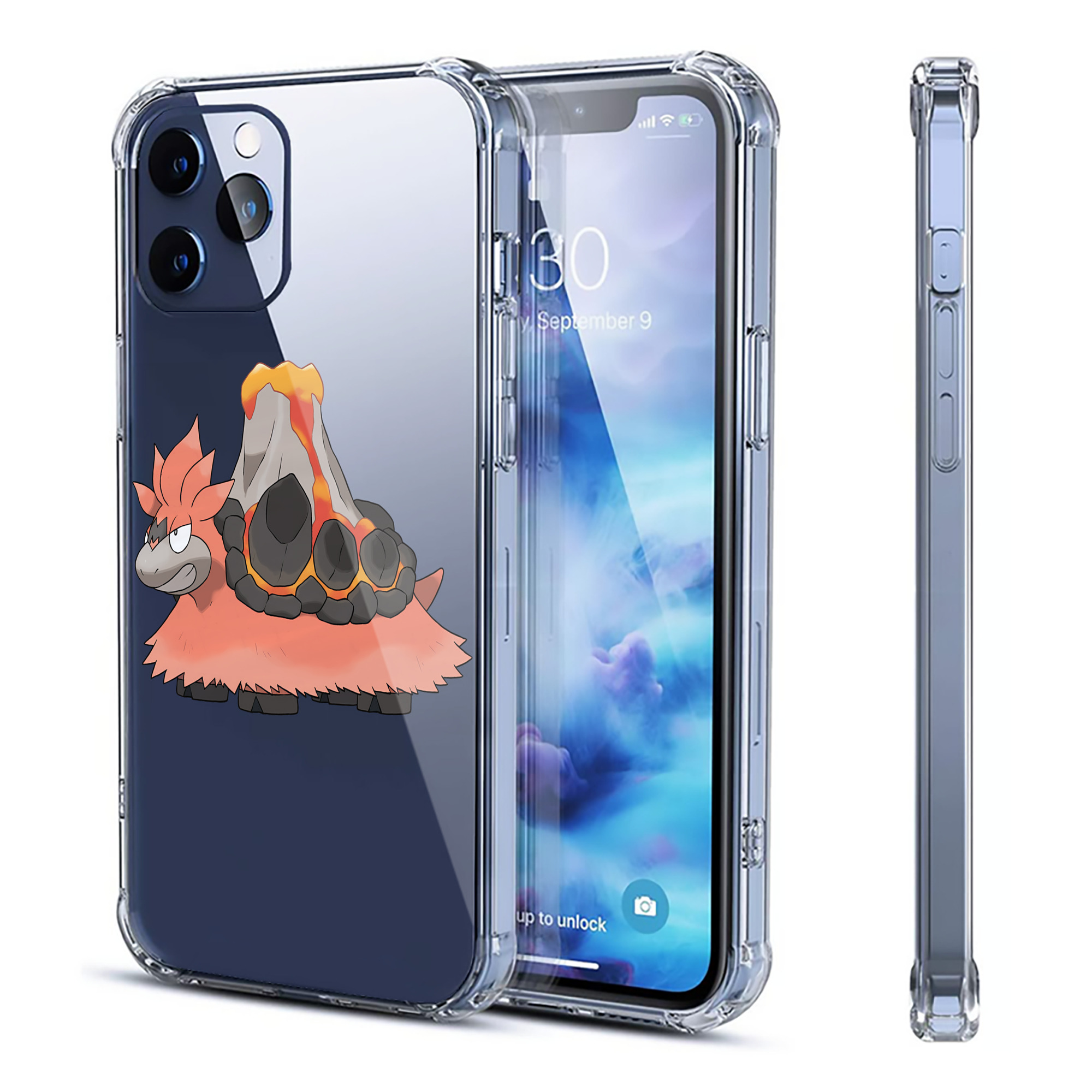 （画像用） ポケットモンスター Pokémon 【iPhone 12シリーズ対応】透明スマホケース（クリアソフトケース）
